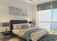 Luxuriöses Duplex-Penthouse mit einem Schlafzimmer in Park Residence
